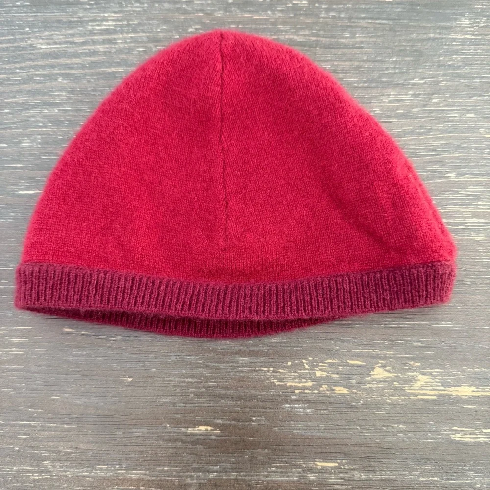 Red Envelope Baby Red 100% Cashmere Beanie Hat OS